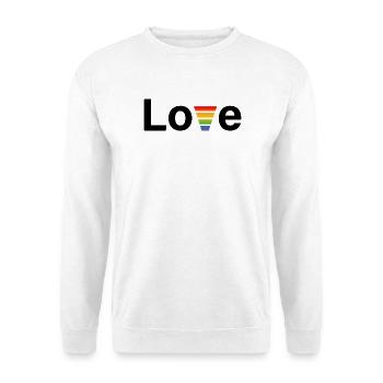 CSD rainbow love shirt - Unisex Sweatshirt - white - Front