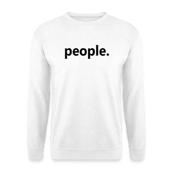 People - Unisex Pullover - Weiß - Vorne