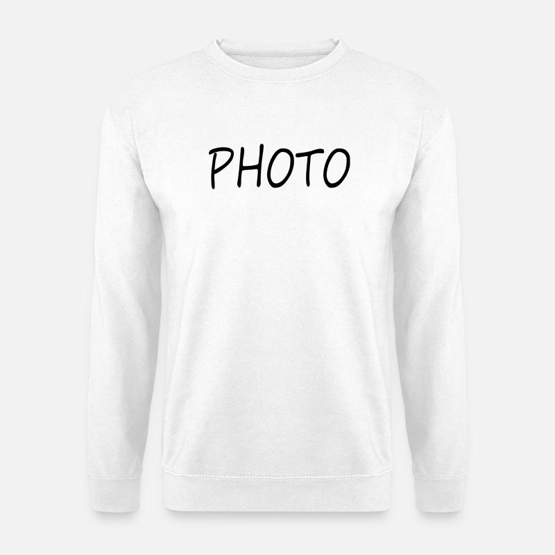 Photo Schriftzug Foto Bild - Unisex Pullover - Weiß
