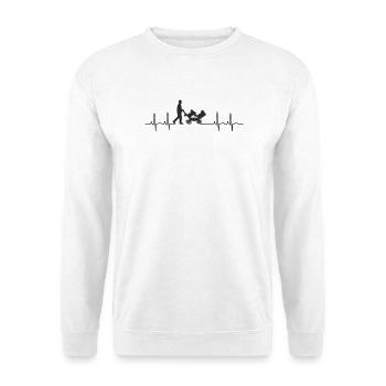 Cardiogramme Poussette Gemini - Sweat-shirt Unisexe - blanc - Devant