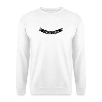 Bierliebhaberin Banderole Bogen unten black - Unisex Pullover - Weiß - Vorne