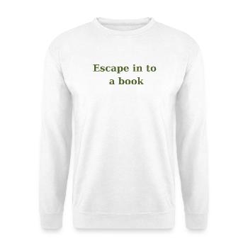 Évadez-vous dans un livre - Vert olive - Sweat-shirt Unisexe - blanc - Devant