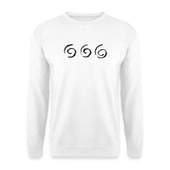 Triple Brush Circles - Unisex Sweatshirt - white - Front