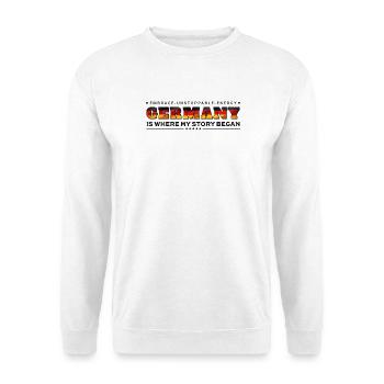 Allemagne : où mon histoire a commencé, fierté patrimoniale - Sweat-shirt Unisexe - blanc - Devant