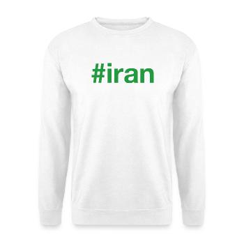 Iran Hashtag - Unisex Sweatshirt - white - Front