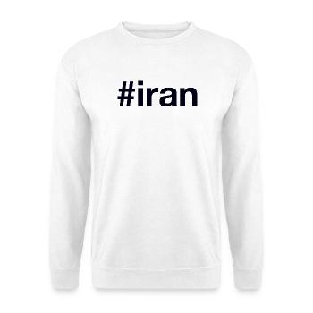 Iran Hashtag - Unisex Sweatshirt - white - Front