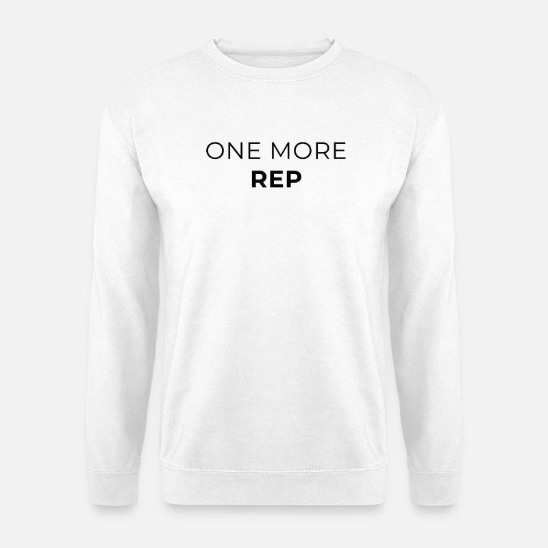 One more Rep - Gym Design - Unisex Sweatshirt - white