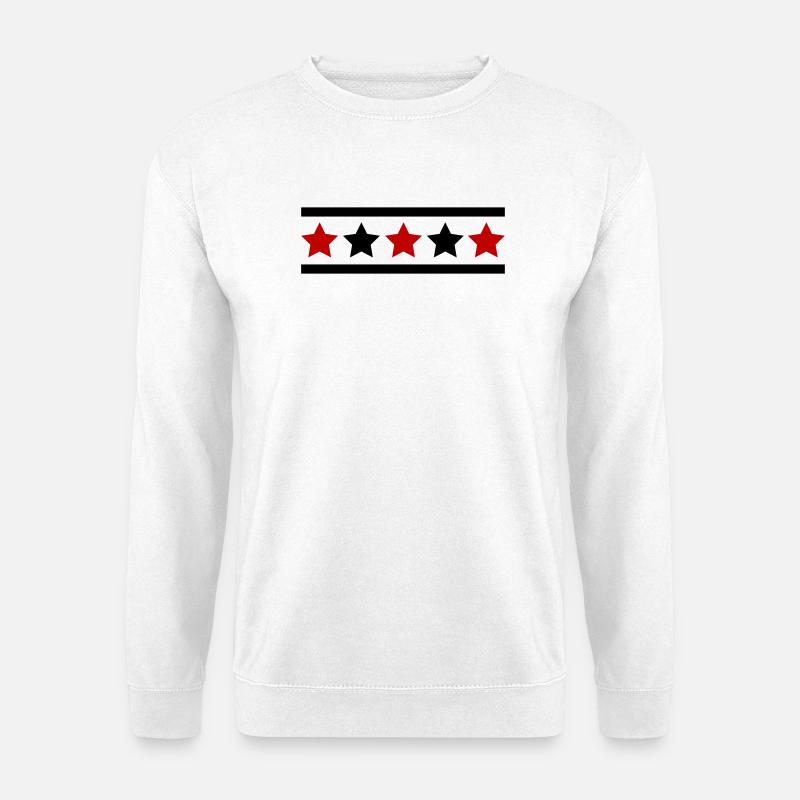 Star Pattern - Unisex Sweatshirt - white