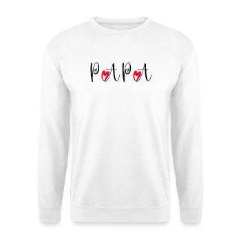 Father's Day Dad Love with Tender Hearts Dad - Unisex Sweatshirt - white - Front