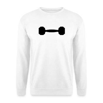 Dumbbell - Unisex Sweatshirt - white - Front