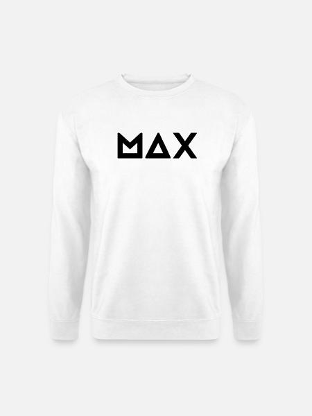 First name Max - Unisex Sweatshirt - white
