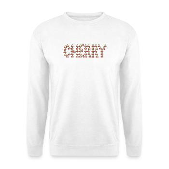 Cherry typography - Unisex Sweatshirt - white - Front