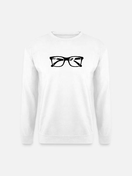 Brille Augenoptiker Geschenk Optiker - Unisex Pullover - Weiß