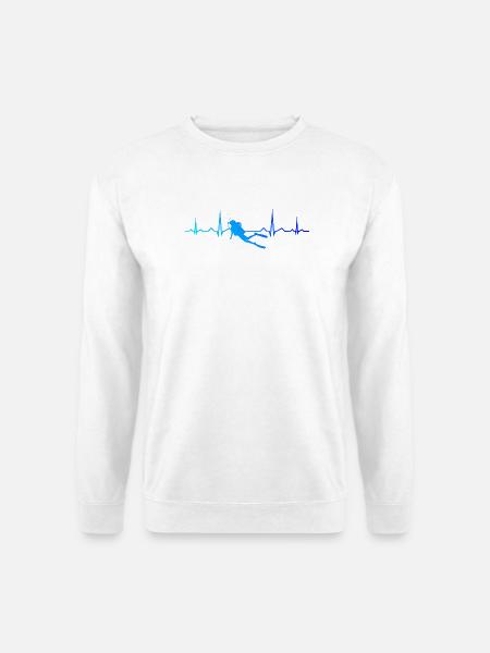 Geschenkidee für eine Freediverin mit Apnoetauchen - Unisex Pullover - Weiß