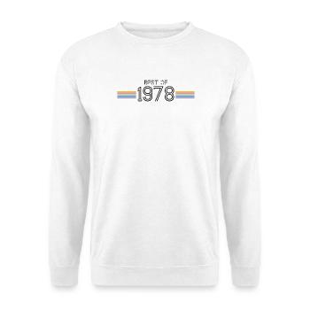 Best Of 1978 Funny Gift T-Shirt - Unisex Pullover - Weiß - Vorne - Alina (178cm) & Michal (187cm)