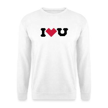 i love u - Unisex Pullover - Weiß - Vorne