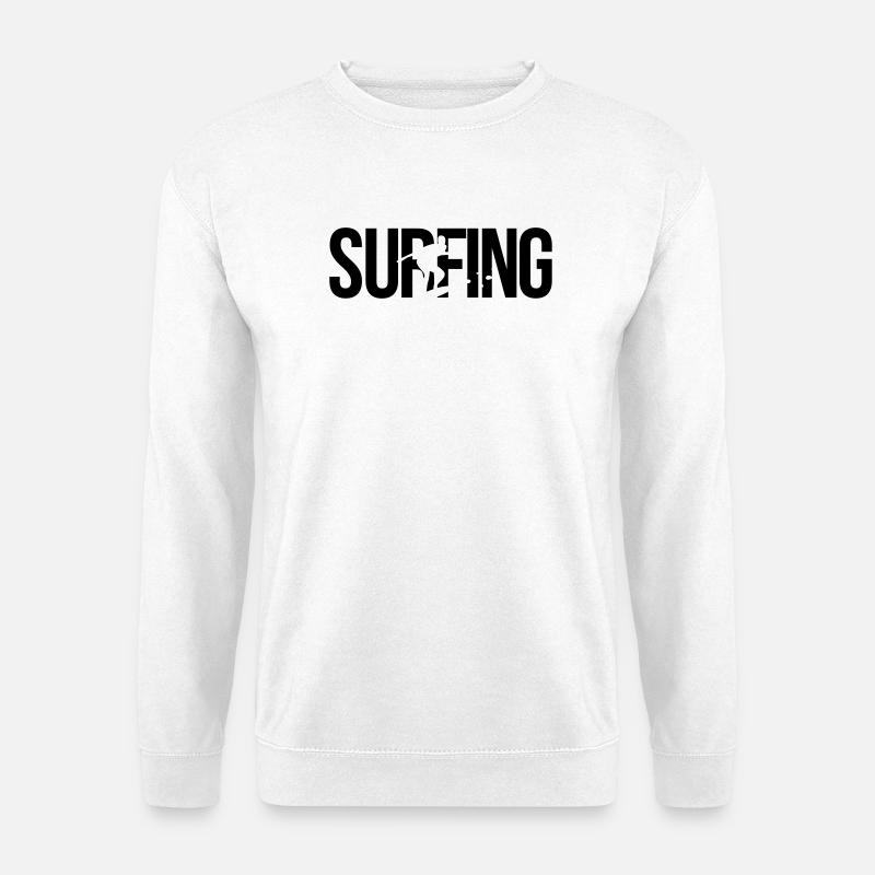surfing Surfen - Unisex Pullover - Weiß