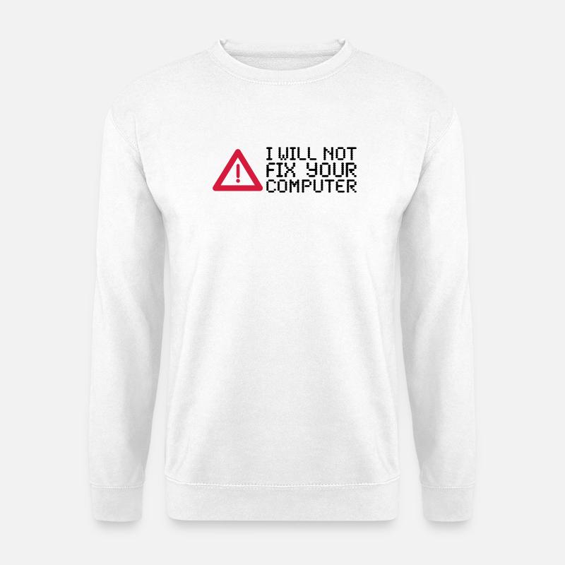 computer - Unisex Sweatshirt - white