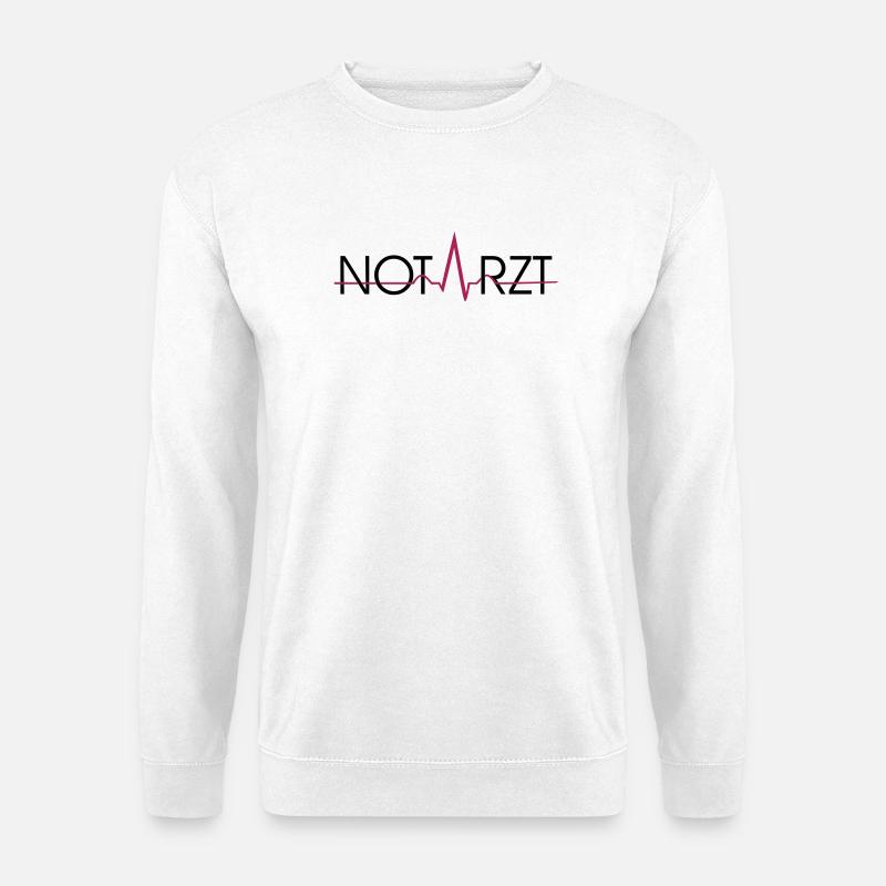 Notarzt Schriftzug - Unisex Pullover - Weiß