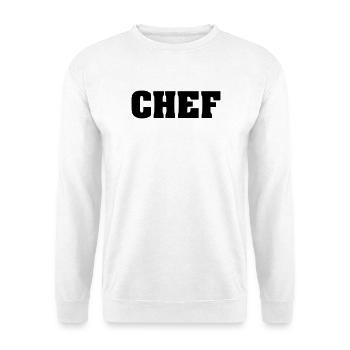 Chef Lettering, Boss, Leader, Capo - Unisex Sweatshirt - white - Front