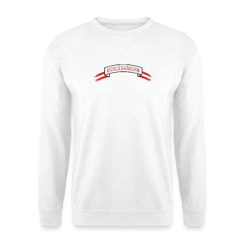 Amateur de bière avec drapeau autrichien - Sweat-shirt Unisexe - blanc - Devant