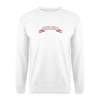 Kärntner Diandle, Banderole mit Austria Flagge - Unisex Pullover - Weiß - Vorne