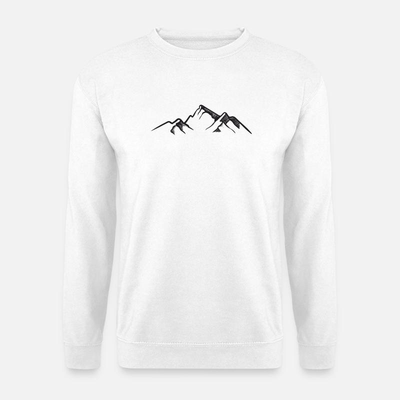 Gebirge - Unisex Pullover - Weiß