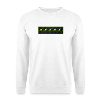 Surfer Logo Green White Black - Unisex Sweatshirt - white - Front