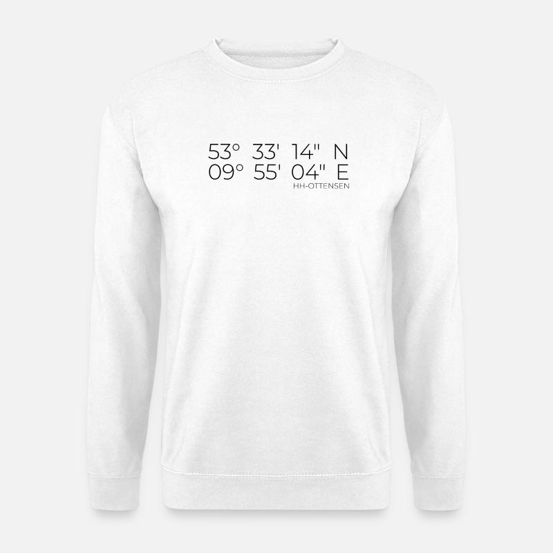 Coordinates Ottensen Hamburg - Unisex Sweatshirt - white