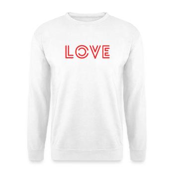 Love - Unisex Pullover - Weiß - Vorne