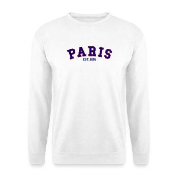 PARIS_EST_2005 - Unisex Pullover - Weiß - Vorne