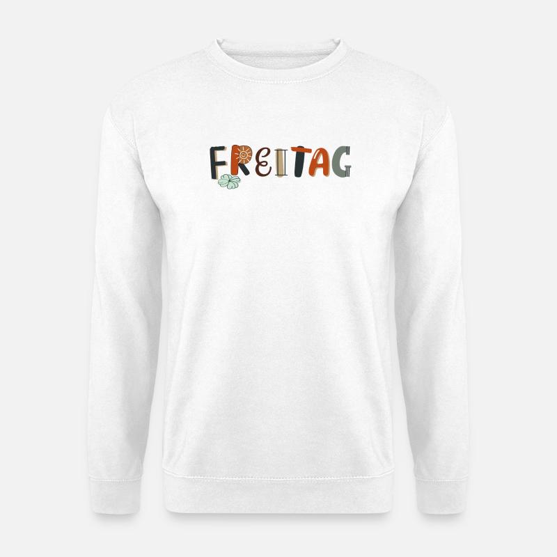 Friday Weekday - Unisex Sweatshirt - white