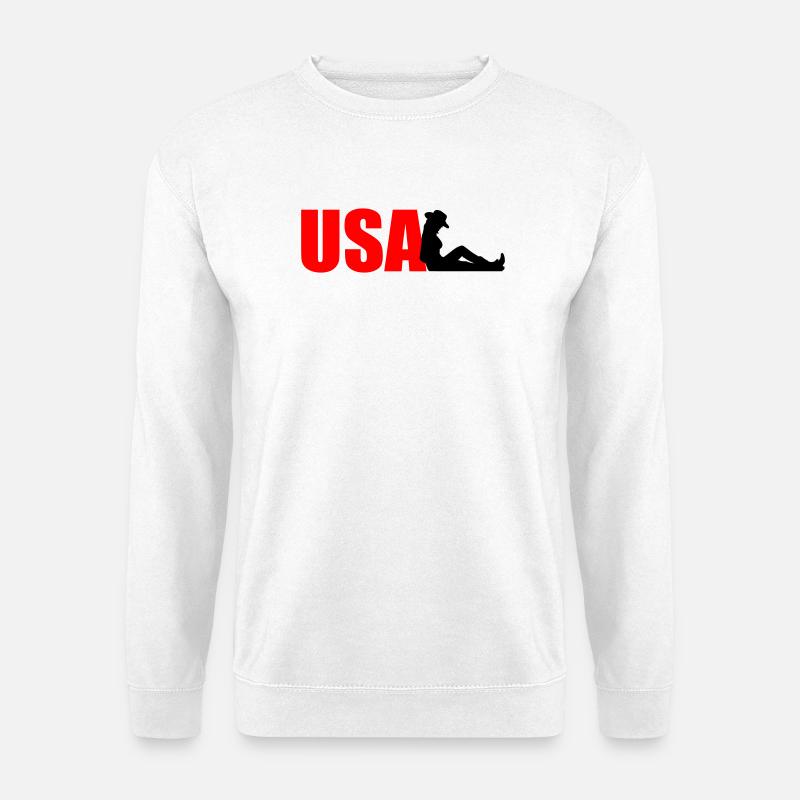 USA - Unisex Pullover - Weiß