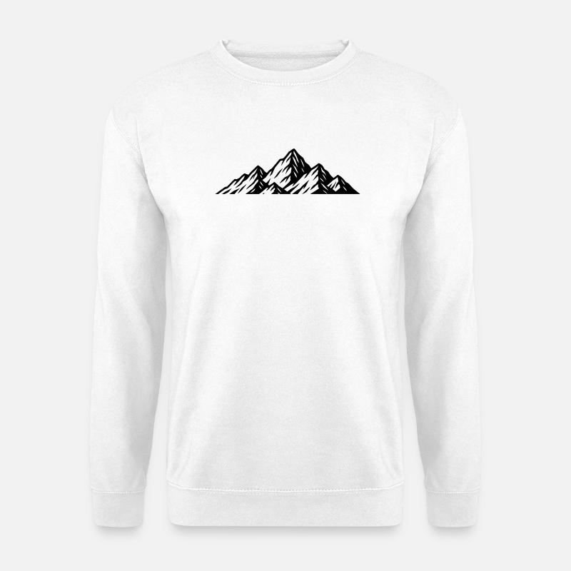 Mountains icon - Unisex Sweatshirt - white