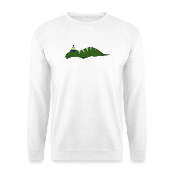 Fête de dinosaures endormis drôles Anniversaire d’anniversaire paresseux - Sweat-shirt Unisexe - blanc - Devant