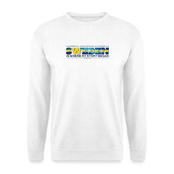 Schweden, wo meine Geschichte begann - Unisex Pullover - Weiß - Vorne
