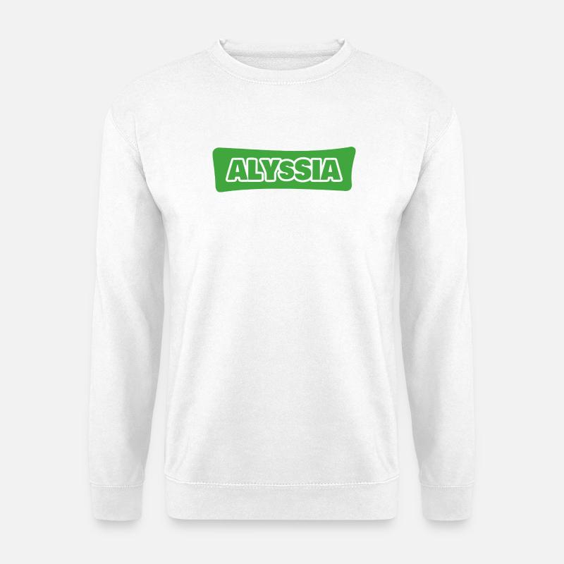 Geschenk für Alyssia - Unisex Pullover - Weiß