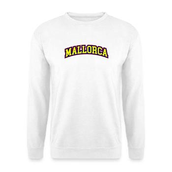 Mallorca Schriftzug - Unisex Pullover - Weiß - Vorne