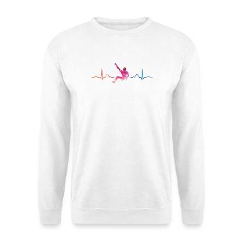 Boulderer Herzschlag Boulder Bouldern - Unisex Pullover - Weiß - Vorne