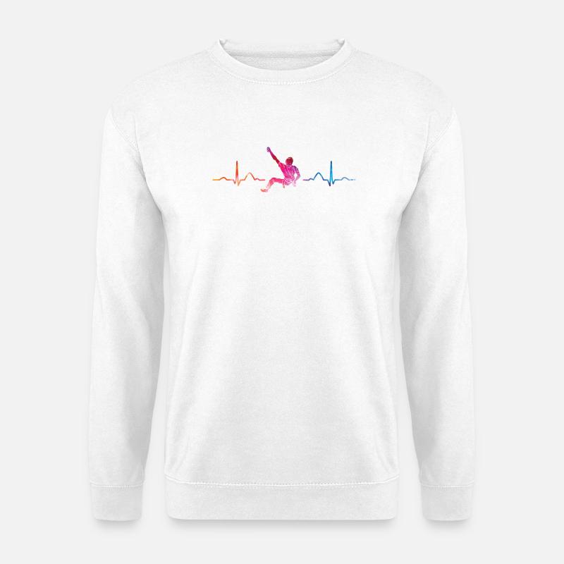Boulderer Herzschlag Boulder Bouldern - Unisex Pullover - Weiß