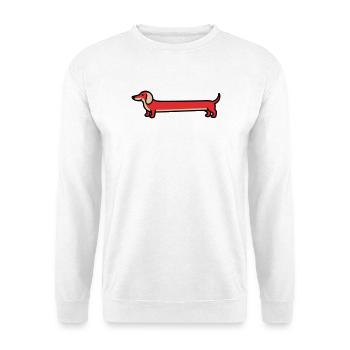 Dachshund Dachshund Dog Flat Design - Unisex Sweatshirt - white - Front