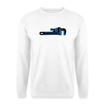 Rohrzange Werkzeug Klempner - Unisex Pullover - Weiß - Vorne