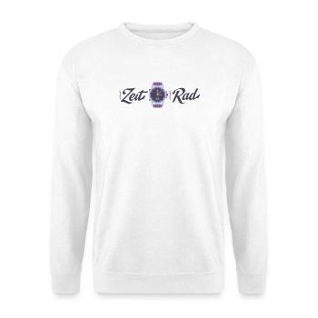 TimeWheel Clock with Bicycle Graphic - Unisex Sweatshirt - white - Front