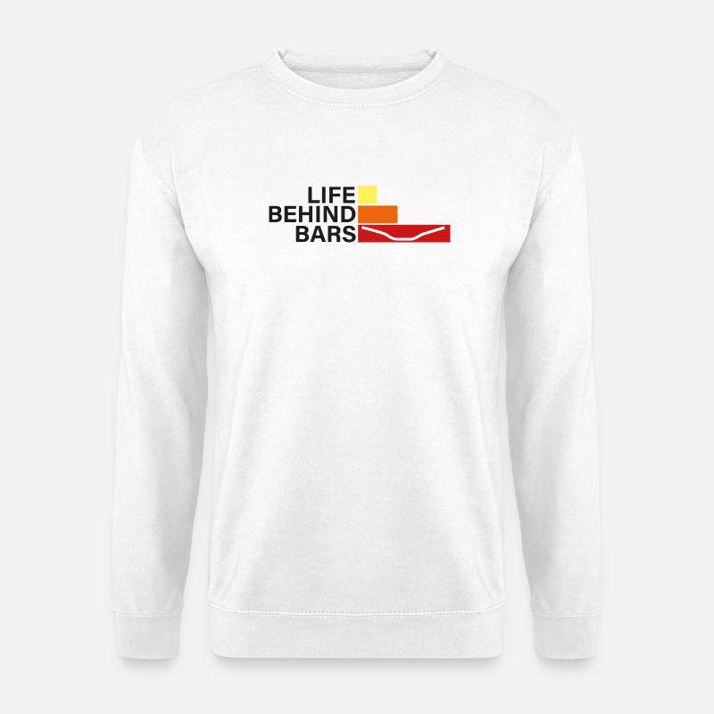 LEBEN HINTER GITTERN Leben hinter Hanteln - Unisex Pullover - Weiß