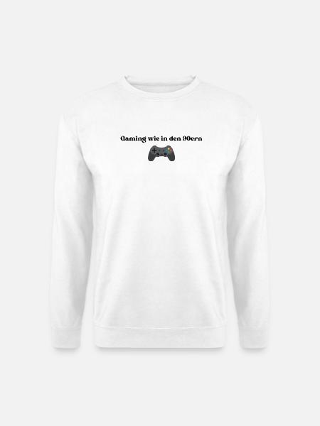 Gaming wie in den 90ern - Unisex Pullover - Weiß