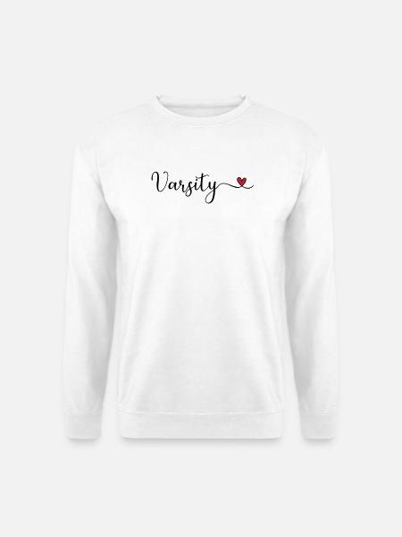 Varsity Heart Design - Unisex Pullover - Weiß