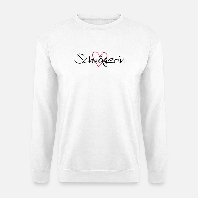 Schwägerin Herz Geschenk Junggesellenabschied - Unisex Pullover - Weiß