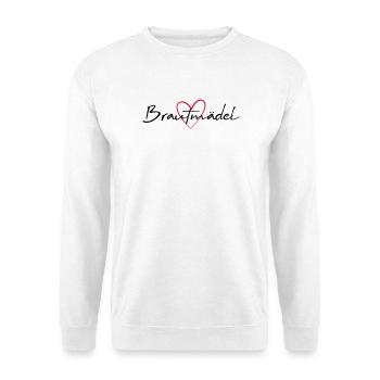 Brautmädel Herz Junggesellinnenabschied - Unisex Pullover - Weiß - Vorne