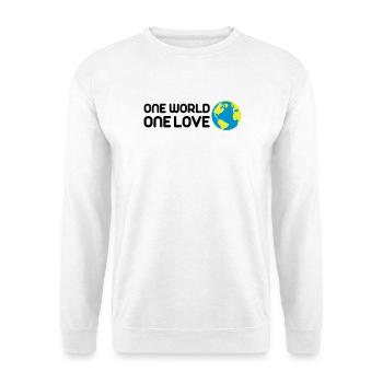 One World One Love - Unisex Sweatshirt - white - Front