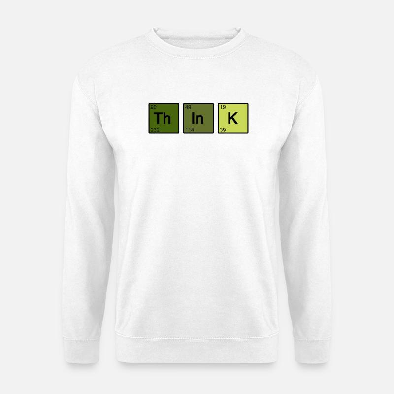 Think (vert) - Sweat-shirt Unisexe - blanc